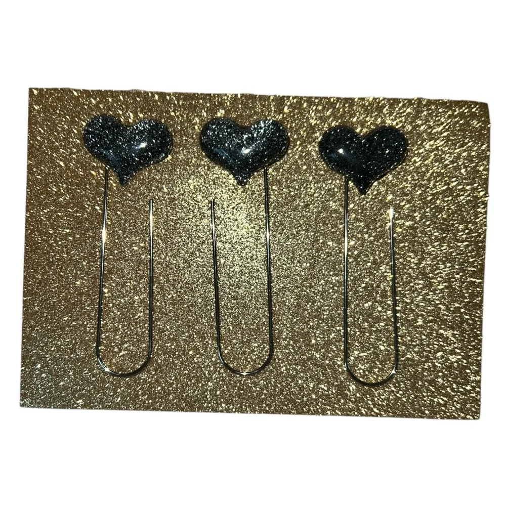 NEW Black Hearts Planner Clip Bundle